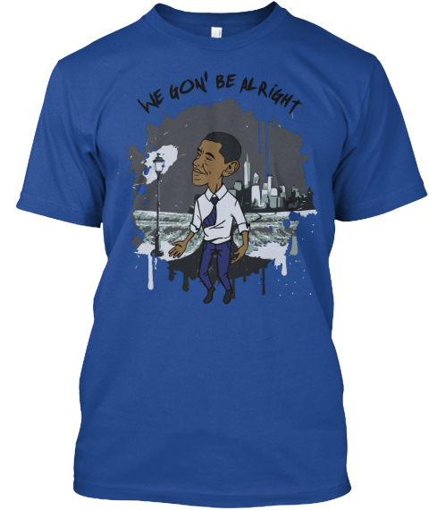 Barack Dubs Blue Shirt Deep Royal T-Shirt Front