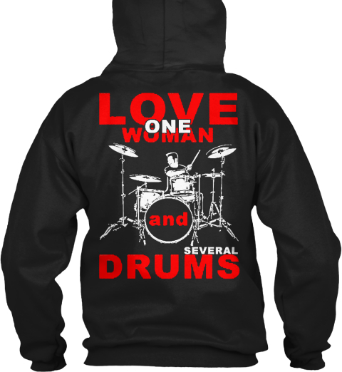 Love One Woman Black T-Shirt Back