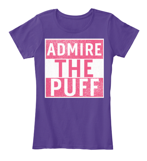 Neter Gold Puff Admire Tee   Women's Purple T-Shirt Front