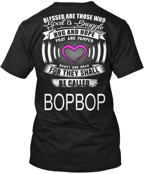 Bopbop Black T-Shirt Back