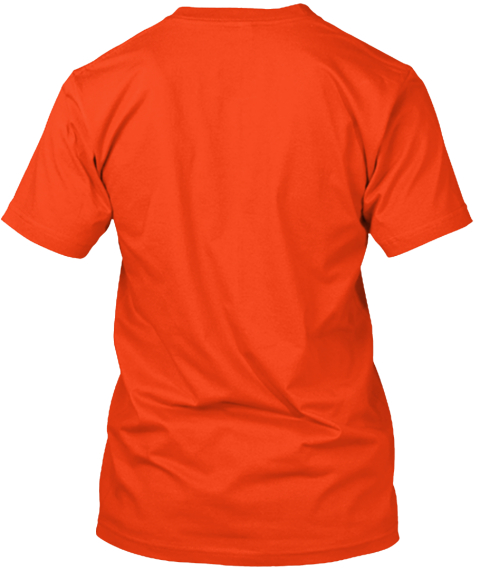 Random Creations Deep Orange  T-Shirt Back