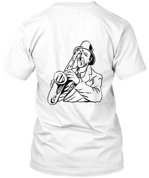 Bon Designs White T-Shirt Back
