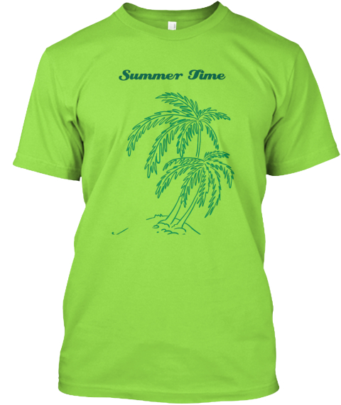 Summer  Time Lime T-Shirt Front