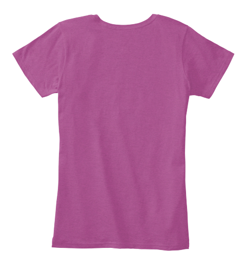 Women Cool Ice Cream Summer T Shirt   Heathered Pink Raspberry T-Shirt Back