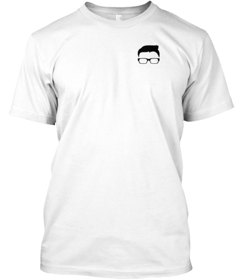 Unknown Nerd Logo White T-Shirt Front