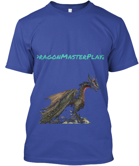 Dragon Master Playz Deep Royal T-Shirt Front