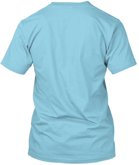 Free The Whales Badge T Shirt Light Blue T-Shirt Back