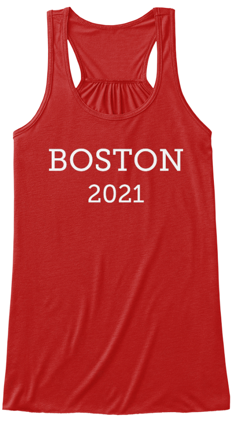 Boston 
2021 Red T-Shirt Front