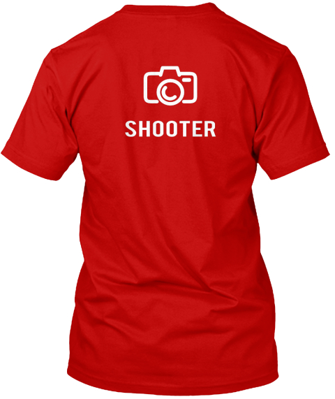 Shooter Classic Red T-Shirt Back