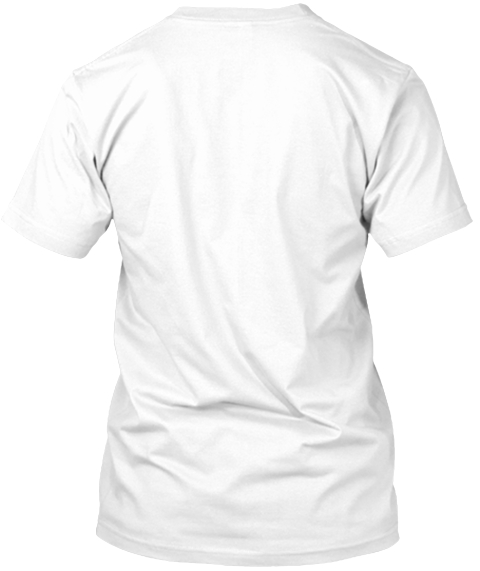 Pizza White T-Shirt Back