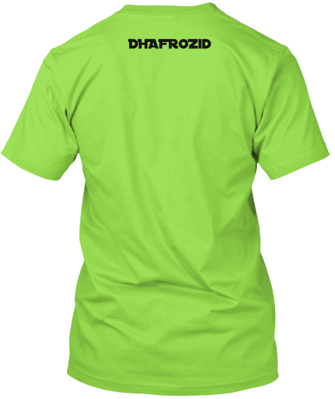 Dhafro Zid Lime T-Shirt Back