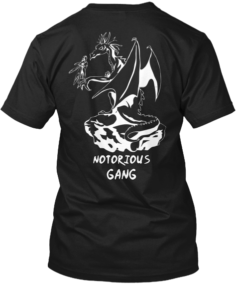 Notorious Gang Black T-Shirt Back