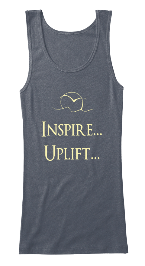 Inspire...
Uplift... Deep Heather T-Shirt Front