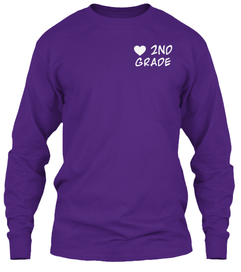 2nd Grade Purple T-Shirt Front