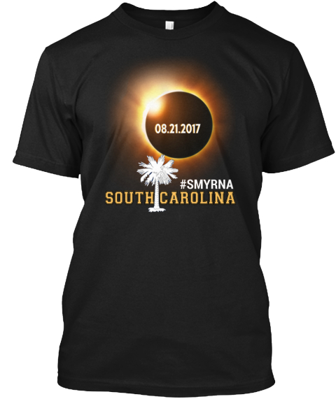 Eclipse Smyrna Sc. Customizable City Black T-Shirt Front