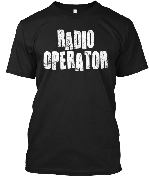 Radio Operator Bamf Black T-Shirt Front