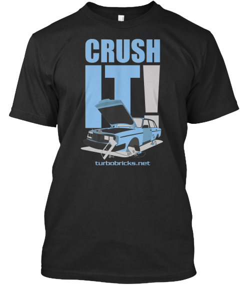 Crush It Turbobricks Products From Crush It Turbobricks Net Black T Shirt Front
