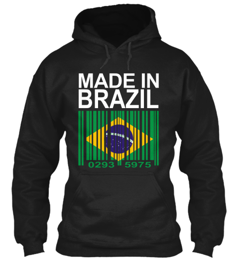 Made In Brazil 0293 5975 Black T-Shirt Front