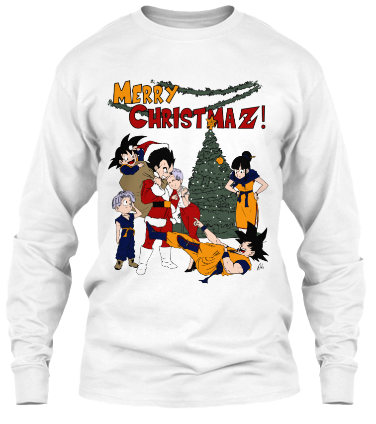 Dragon Ball Z Merry Christmas Teespring Campaign Dragon Ball Z Christmas Sweater