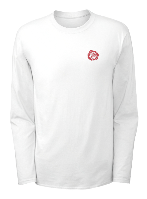 England Rugby Inspired S From Retro Style Shirts England Rugby Inspired Shirt White Long Sleeve T Front