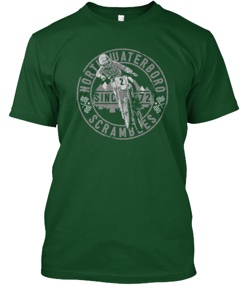 North Waterboro Scrambles Deep Forest T-Shirt Front