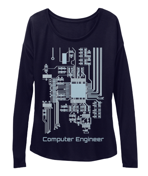 Computer Engineer Midnight T-Shirt Front