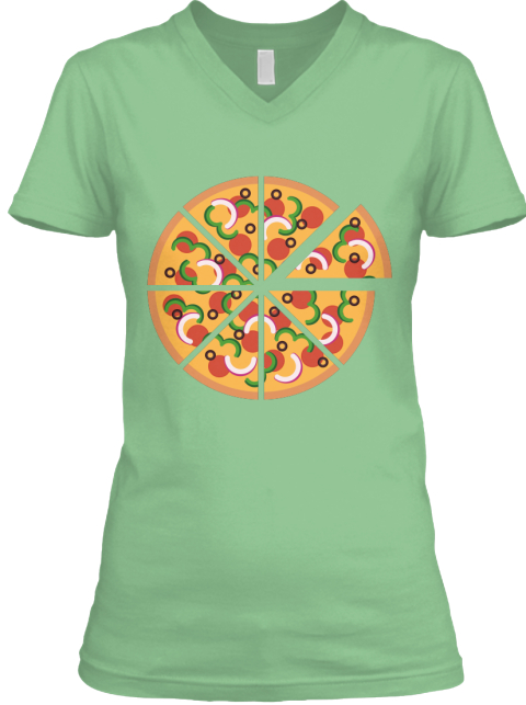 Supreme Pizza  Leaf  T-Shirt Front