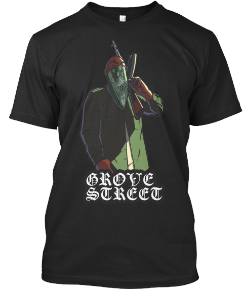 Grove Street Black T-Shirt Front