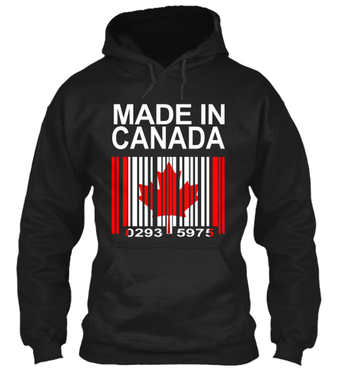 Made In Canada 0293 5975 Black T-Shirt Front