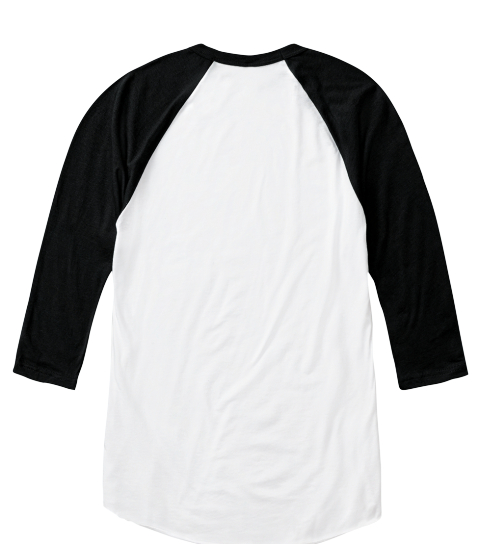 Wcbd Founders Logo  Baseball Tee Black White/Black  T-Shirt Back