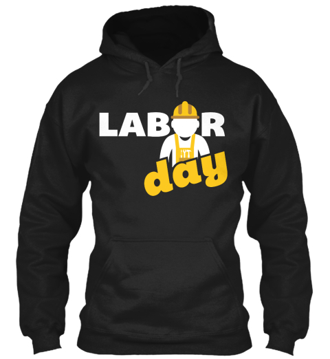 Labor Day Black T-Shirt Front