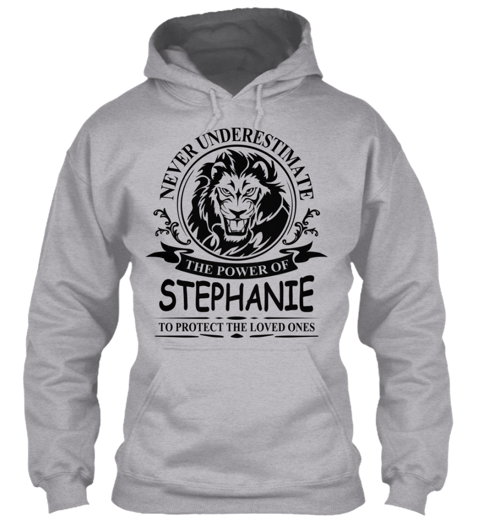 Never Underestimate The Power of STEPHNIE Hoodie Black
