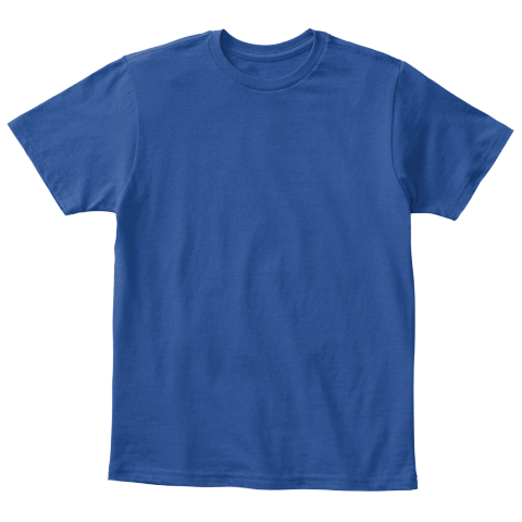 Adult With Special Needs (Ki Ds Size) Deep Royal  T-Shirt Front