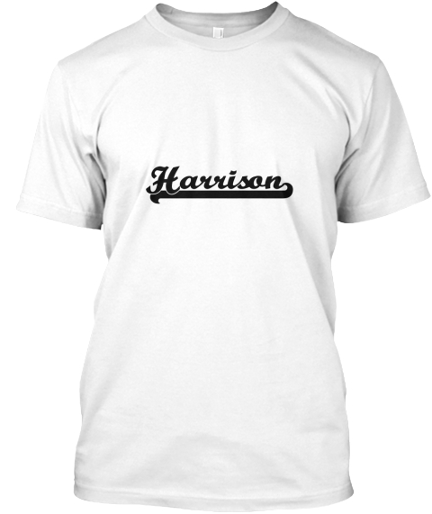 Harrison White T-Shirt Front