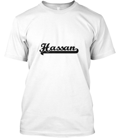Hassan White T-Shirt Front
