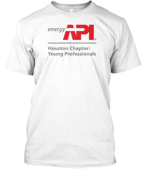 Energy All Houston Chapter Young Professionals White T-Shirt Front