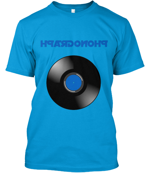 Phonograpg Teal T-Shirt Front