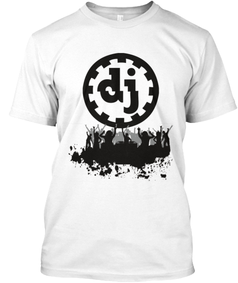 dj white t shirt