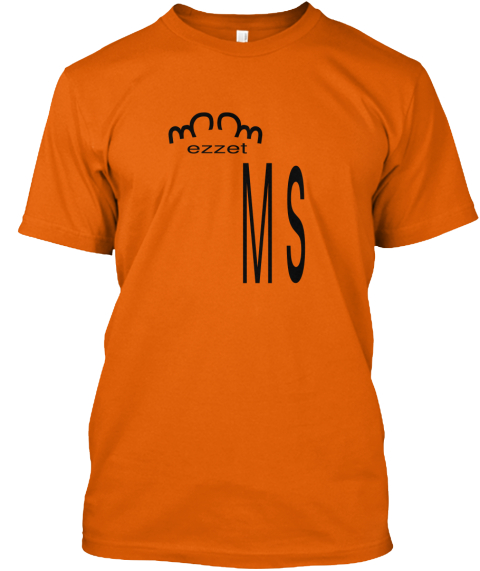 S س س M Ezzet Orange T-Shirt Front