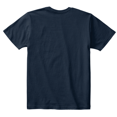 Swim With The Current   Youth New Navy T-Shirt Back