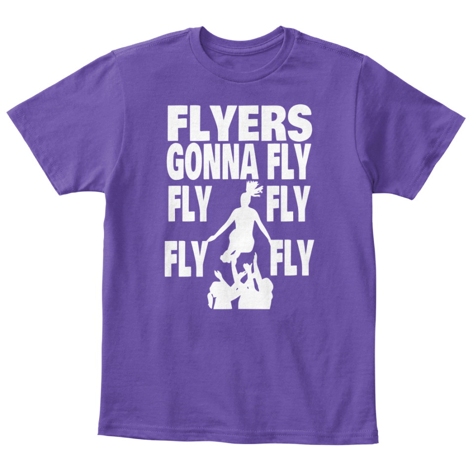 purple flyers shirt