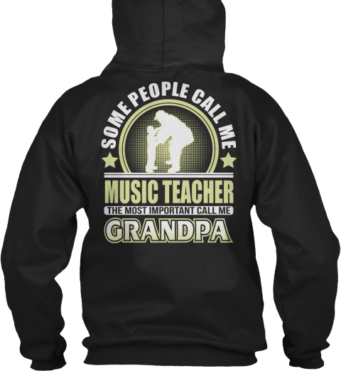 Hoodie Awesome Music Teacher Tee Shirt Cool Sweatshirt