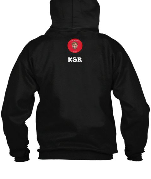 logo on back of hoodie