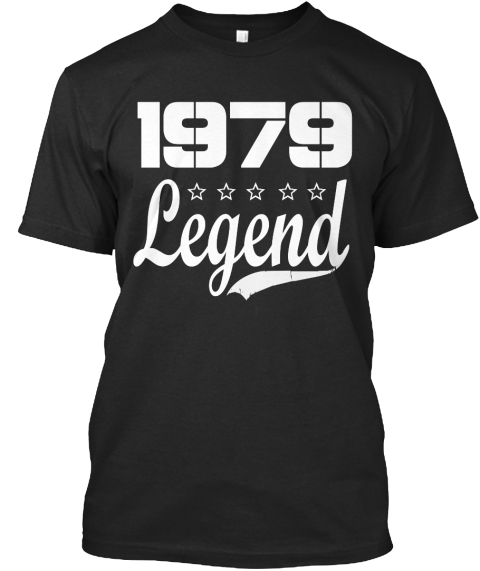 1979 Legend Black Maglietta Front