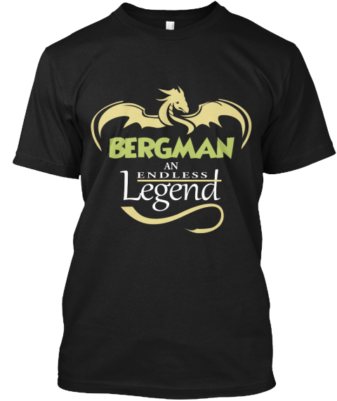 Bergman An Endless Legend Black T-Shirt Front