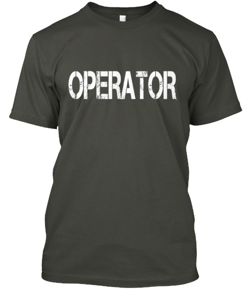 Operator Smoke Gray T-Shirt Front