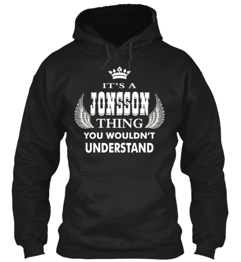 Are You A Jonsson Black T-Shirt Front
