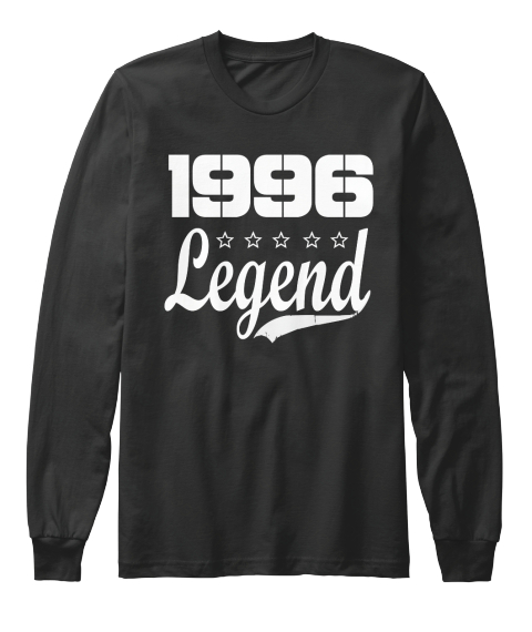1996 Legend Black T-Shirt Front