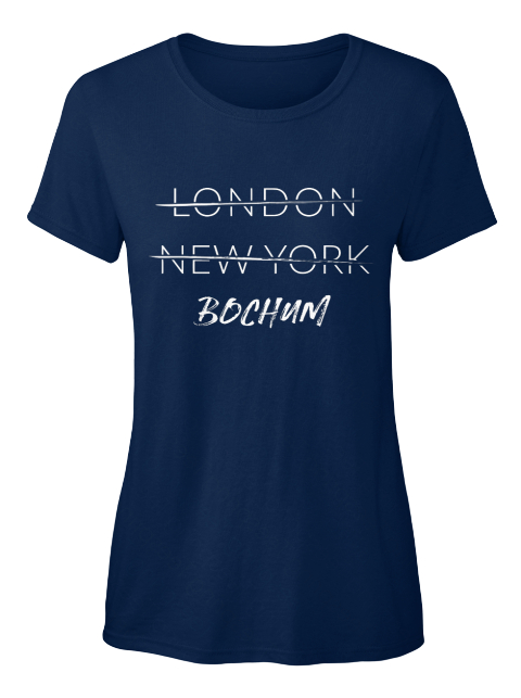 London New York Bochum Navy T-Shirt Front