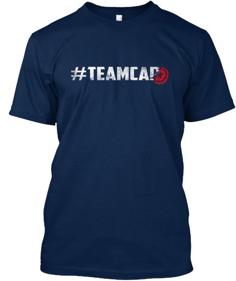 #Teamcab  Navy T-Shirt Front